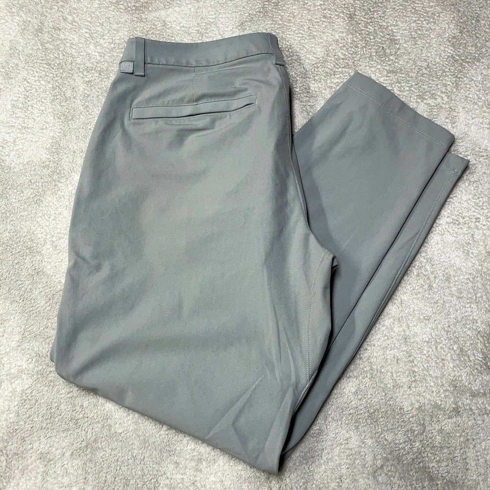 Lululemon Commission Slim Fit Pants Light Gray Warpstreme LM5AQYS Mens 35x32